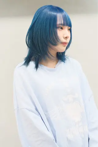 ミディアム カラー ヘアアレンジ 個性爆弾💣 ダブルカラー/ゆかのヘアスタイル