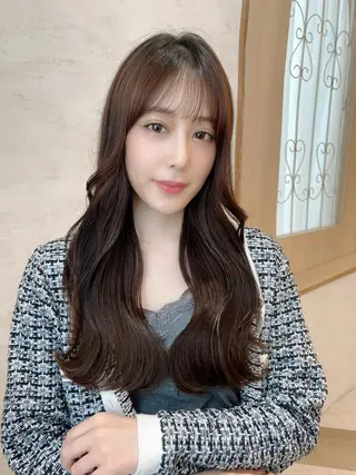 ロング カラー 酒井 里穂のヘアスタイル