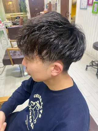 メンズ 🩶西 雪乃/透明感 くすみカラー🫧のヘアスタイル