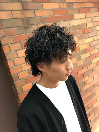ショート パーマ メンズ ⭐️TOSHIKI メンズパーマオタク⭐のヘアスタイル