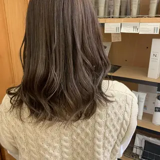 セミロング 艶髪color💎髪 質改善ストレート大吉のヘアスタイル