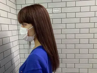 ミディアム カラー 💎艶髪💎縮毛矯正 /髪質改善/ひかるのヘアスタイル