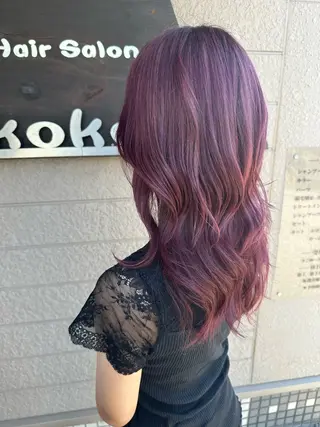 セミロング カラー beautySalon Kokomi所属・きくだ えれなのヘアスタイル