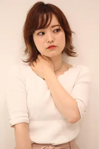 ショート ヘアアレンジ neaf【六本木】所属・愛され/ミディアム 六本木/佐藤ゆり🎀のヘアスタイル
