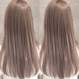 ロング カラー ONYX 表参道所属・表参道/ハイライト 髪質改善ストレートのヘアスタイル