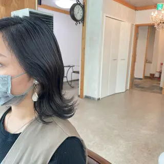 ミディアム 🌼RIKA🌼レデ ィース専門💖のヘアスタイル