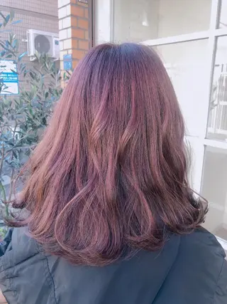 セミロング カラー 髪質改善 🎖さえきはるかのヘアスタイル