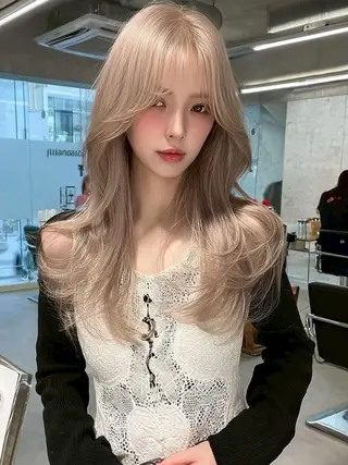 セミロング 🌷HANA🌷 天王寺/ハイトーンのヘアスタイル