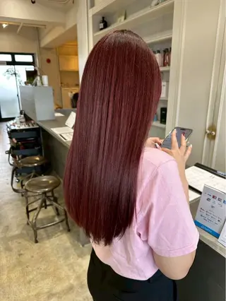 ロング カラー SEPT.所属・キラ/ ブリーチモデル募集中のヘアスタイル