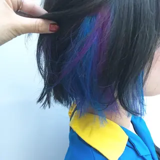 ショート カラー ハネエクステ表参道/ 羽エクステSpicaのヘアスタイル
