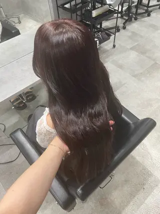 ロング 出口 千乃のヘアスタイル