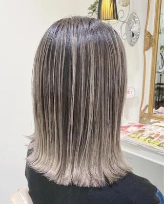 ミディアム カラー 山崎俊輔/髪質改善 /バレイヤージュのヘアスタイル