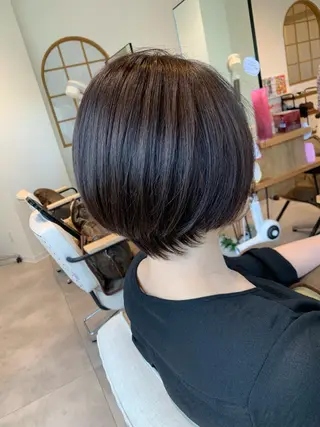 ショート カラー 小島嵩人 縮毛矯正 髪質改善のヘアスタイル