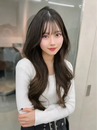 ロング 地毛風縮毛矯正 ☘️松井　傑のヘアスタイル