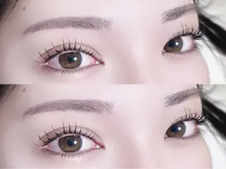 マツエク・マツパ はなび/まつパ👀 /暖色カラー🩷のヘアスタイル