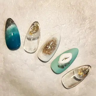 セミロング RIONnail(リオンネイル)所属・RIONnail Yurikaのネイルデザイン