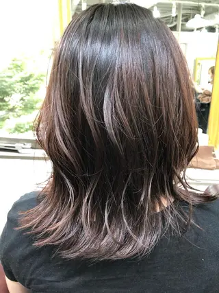 ミディアム カラー レイヤー×髪質改善✨ 渋谷/佐藤侑哉のヘアスタイル