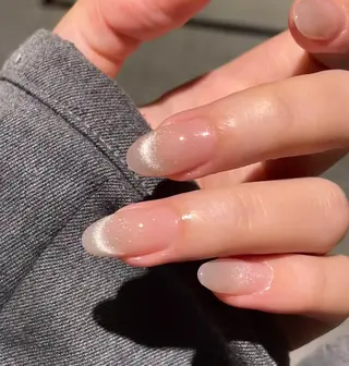 ネイル RAFFINE 月🦋🩵のネイルデザイン