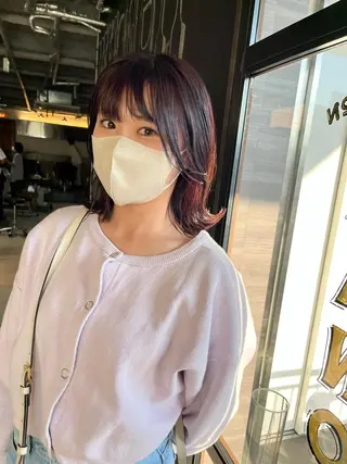 セミロング the OSCAR所属・韓国ヘアスタイリスト Harukaのヘアスタイル