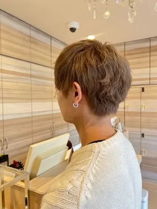 カラー メンズ ダブルカラー🌷✨ 守屋紗希のヘアスタイル