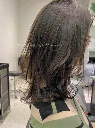 ミディアム カラー 似合わせ専門美容師 なかじまのヘアスタイル