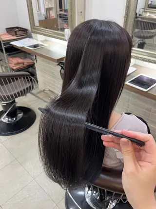 ロング 兒玉/透明感カラー 髪質改善のヘアスタイル