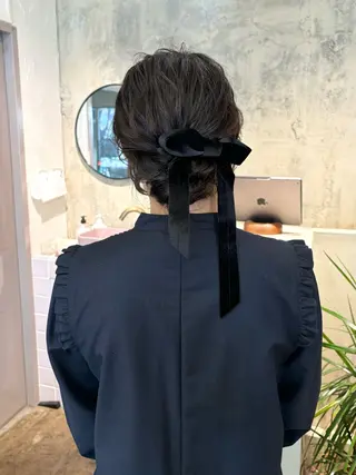 ミディアム ヘアアレンジ 武田美空🐇 ヘアアレンジ/カラーのヘアスタイル