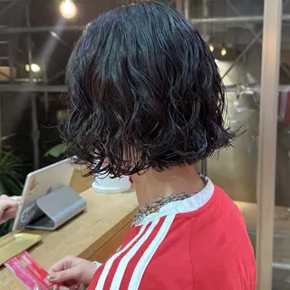 ショート パーマ 大橋 芽衣のヘアスタイル