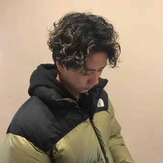 パーマ メンズ 竹村 海人のヘアスタイル