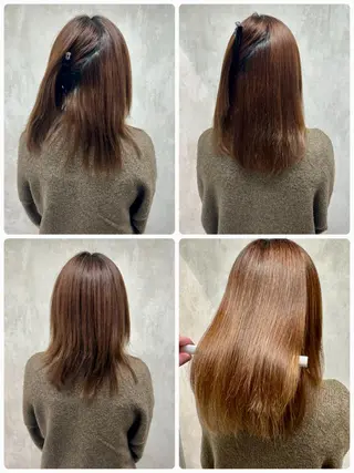 ミディアム 満足度⭕️縮毛矯正師 谷口にお任せを👍のヘアスタイル