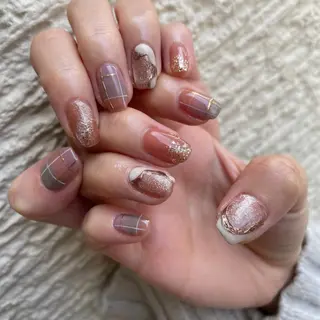 ロング カラー ヘアアレンジ キッズ ネイル マツエク・マツパ アイブロウ 福田 加奈のネイルデザイン