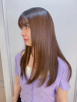 セミロング 柔らかbeige /chinari❤︎のヘアスタイル