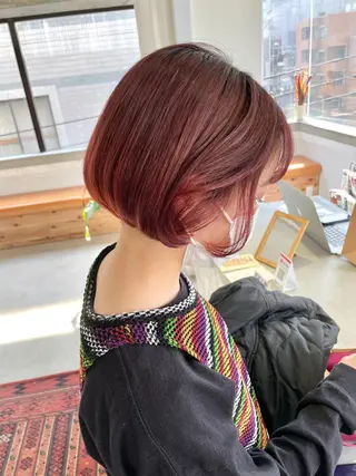 ショート カラー ショート・ボブ 徳竹淳一のヘアスタイル