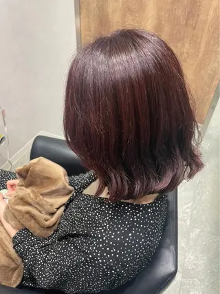 セミロング カラー 一樹ハイトーン/ブリ ーチ/透明感カラーのヘアスタイル