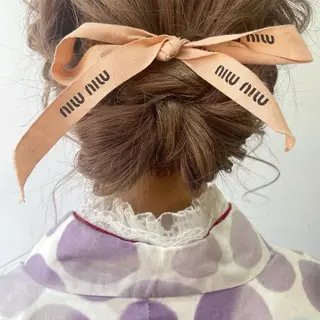 ミディアム カラー ヘアアレンジ emu    head spa & treatment所属・髙塚碧🇰🇷 韓国ヘア🎗️のヘアスタイル