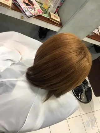 ミディアム カラー ブリーチカラー🌈 嘉名 真樹のヘアスタイル