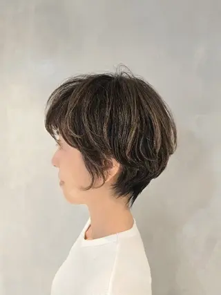 ショート パーマ EMANON銀座所属・ショート・ボブ✂️ 紅葉のヘアスタイル