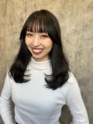 ロング カラー 地毛風艶カラー🌿 喜多夏海のヘアスタイル