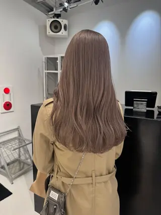 ロング カラー ヘアアレンジ 艶ハイトーン/ヘア アレンジAYAKAのヘアスタイル