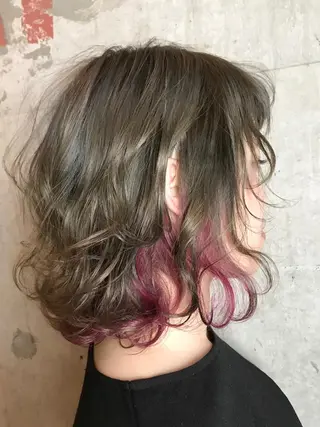 ショート カラー パーマ ヘアアレンジ 今井 由佳のヘアスタイル