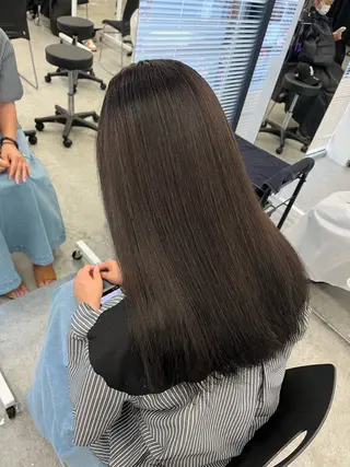 ロング カラー kazuki🍑韓国 トレンド暖色🫗のヘアスタイル