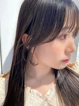 ロング カラー SALOWIN原宿AROA店所属・顔まわり神カット✂︎ 齋藤雄大【表参道】のヘアスタイル