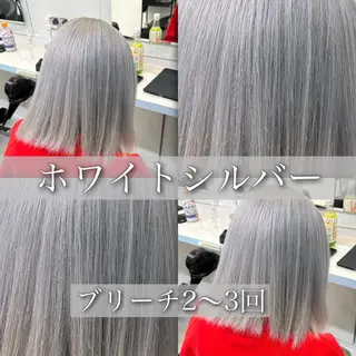 ミディアム カラー 🪄池袋ハイトーン 🪄ブリーチカラーのヘアスタイル