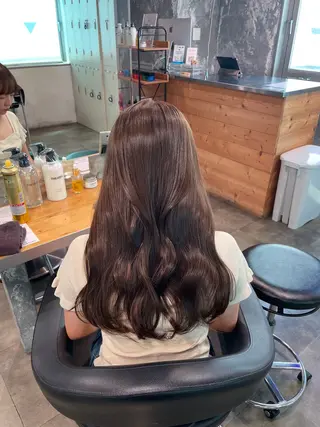 カラー 🤍韓国ヘア🤍透明 感ベージュ/まりんのヘアスタイル