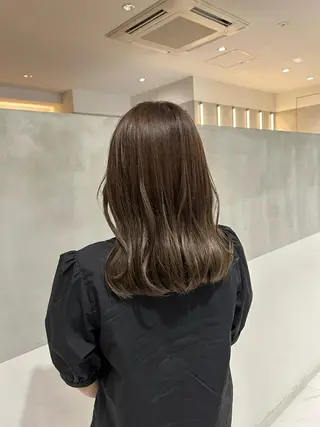 セミロング カラー ナチュラル/韓国💎 haruka 💎のヘアスタイル