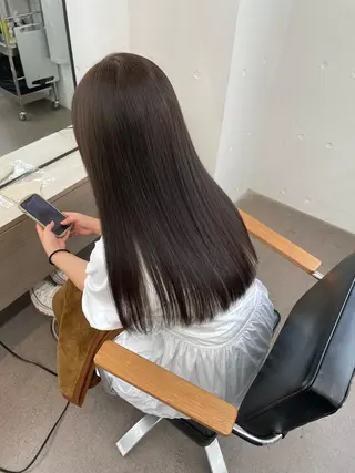 ロング カラー 原 菜帆のヘアスタイル
