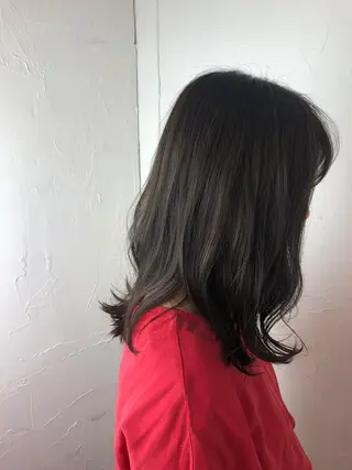 セミロング カラー 古山 勇太のヘアスタイル