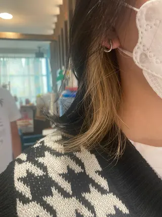 カラー ハイトーン/ ダブルカラー/透明感のヘアスタイル