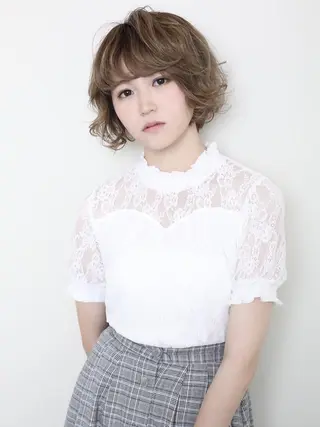 ショート カラー パーマ ▷▷▷ chicoのマツエク・マツパデザイン