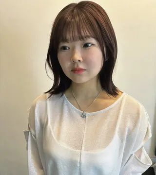 ミディアム カラー ヘアアレンジ 広島/ボブ/レイヤー 🌿‬wakabaのヘアスタイル